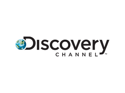 the logo for the discovery channel, which we have worked with