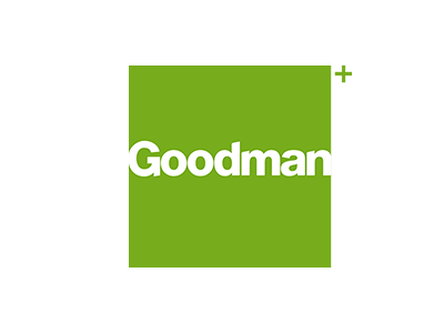 Goodman Limited is an Australian integrated commercial and industrial property group that owns, develops and manages real estate. This is their logo, which is a client of the Big Canvas